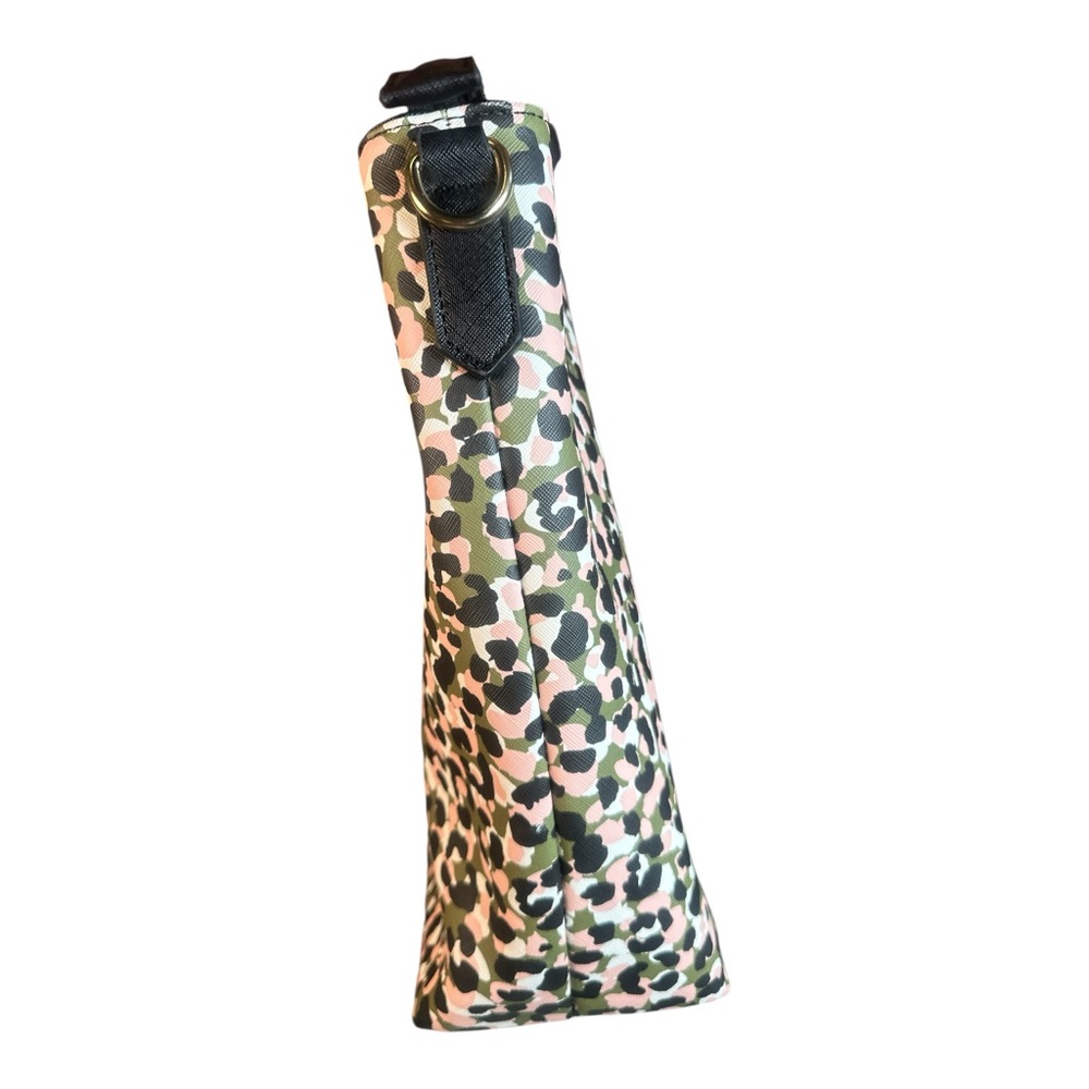 Trina Turk Pink and Green Leopard Print Tote - Picture 4 of 11